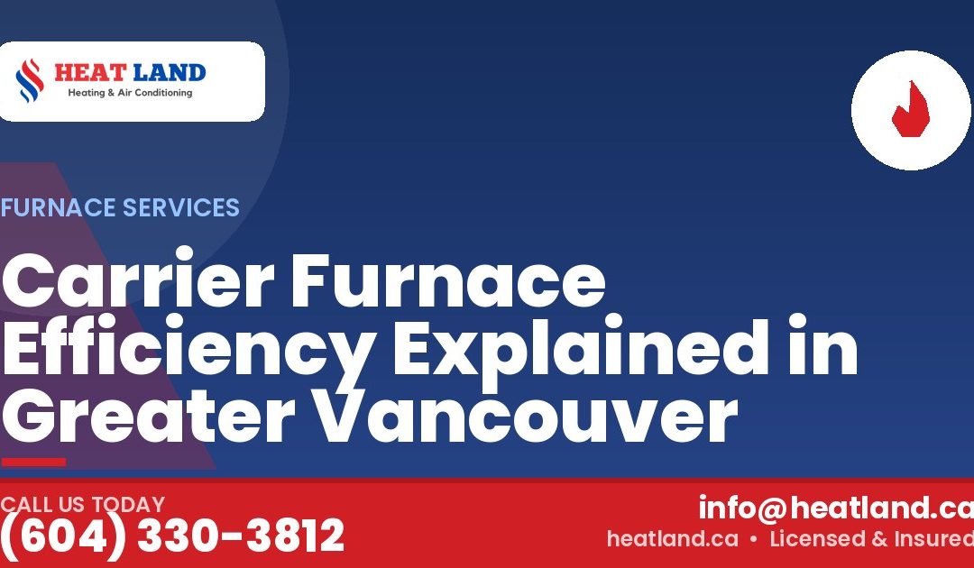 Carrier Furnace Efficiency Explained in Greater Vancouver — HeatLand Heating & Cooling, licensed HVAC in Greater Vancouver. Call (604) 330-3812.