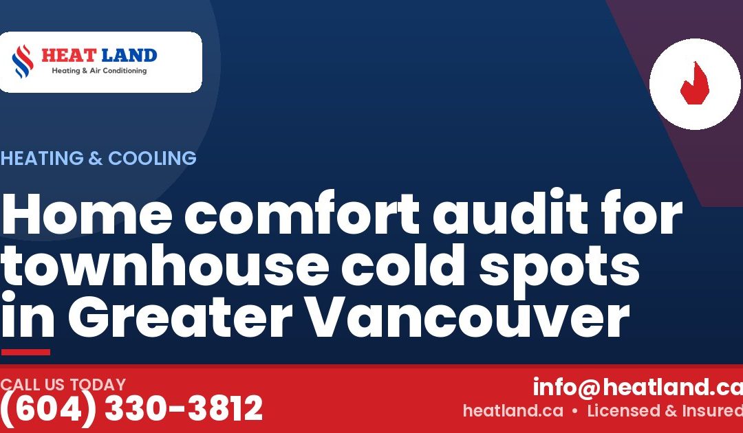 Home comfort audit for townhouse cold spots in Greater Vancouver — HeatLand Heating & Cooling, licensed HVAC in Greater Vancouver. Call (604) 330-3812.