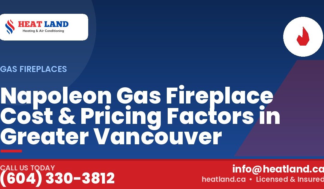 Napoleon Gas Fireplace Cost & Pricing Factors in Greater Vancouver — HeatLand Heating & Cooling, licensed HVAC in Greater Vancouver. Call (604) 330-3812.