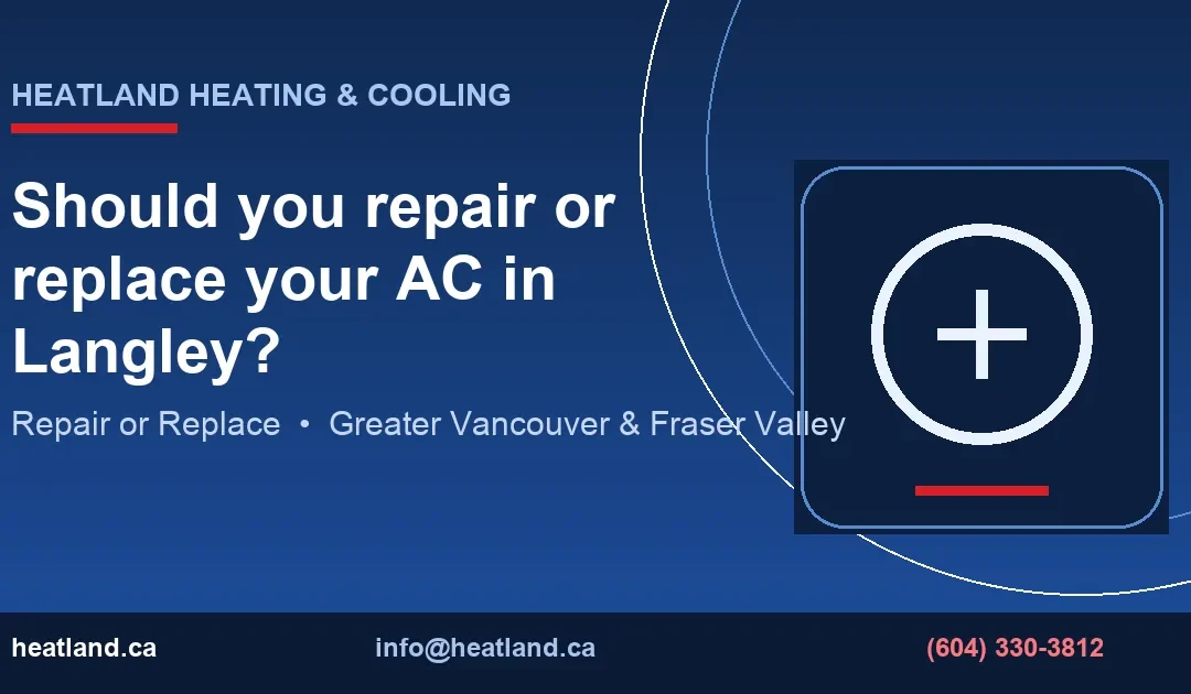 Should you repair or replace your AC in Langley? — HeatLand Heating & Cooling licensed HVAC technicians, Metro Vancouver & Fraser Valley