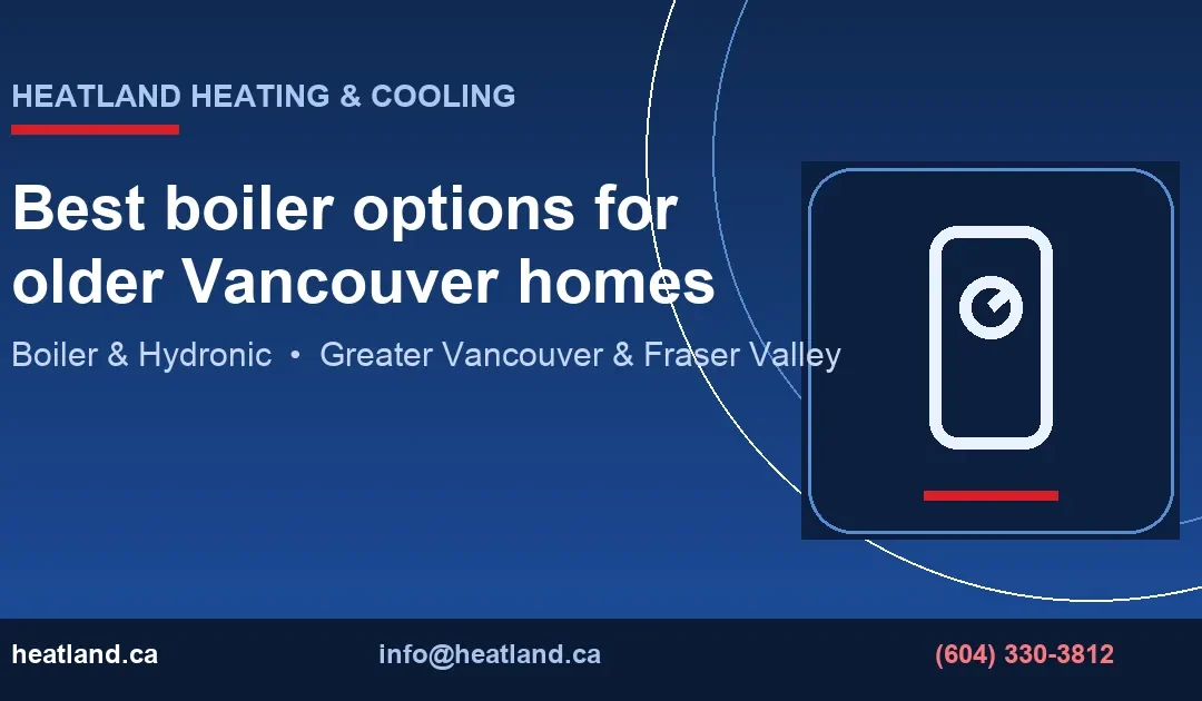 Best boiler options for older Vancouver homes — HeatLand Heating & Cooling licensed HVAC technicians, Metro Vancouver & Fraser Valley