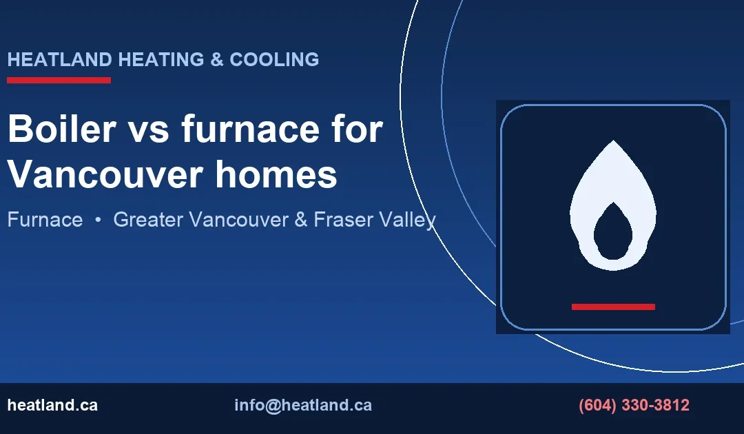Boiler vs furnace for Vancouver homes — HeatLand Heating & Cooling licensed HVAC technicians, Metro Vancouver & Fraser Valley