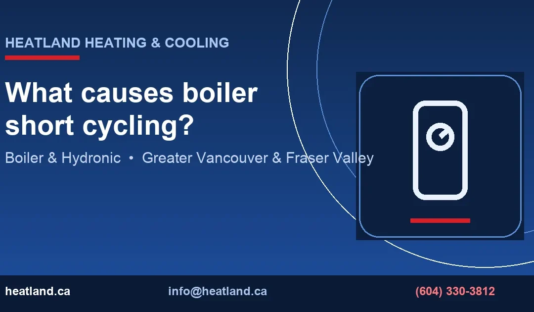 What causes boiler short cycling? — HeatLand Heating & Cooling licensed HVAC technicians, Metro Vancouver & Fraser Valley