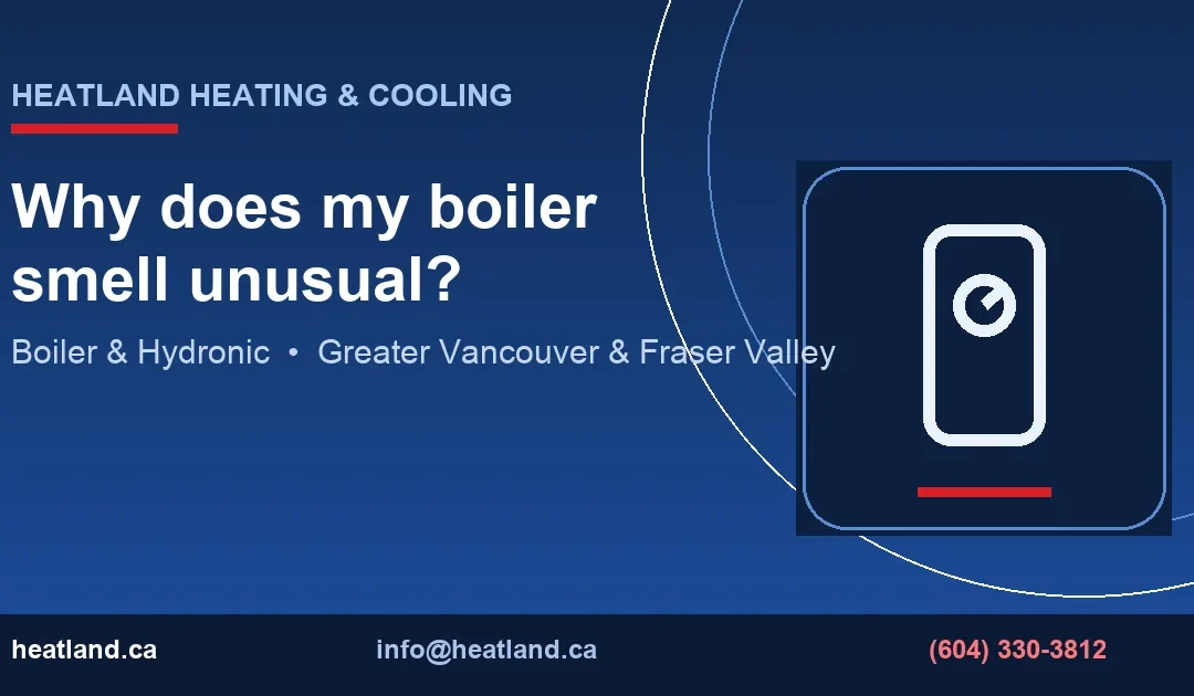 Why does my boiler smell unusual? — HeatLand Heating & Cooling licensed HVAC technicians, Metro Vancouver & Fraser Valley