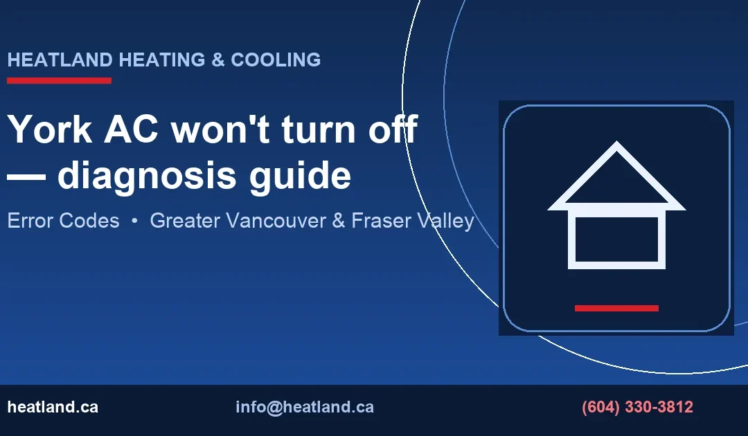 York AC Won’t Turn Off? Diagnosis Guide | HeatLand