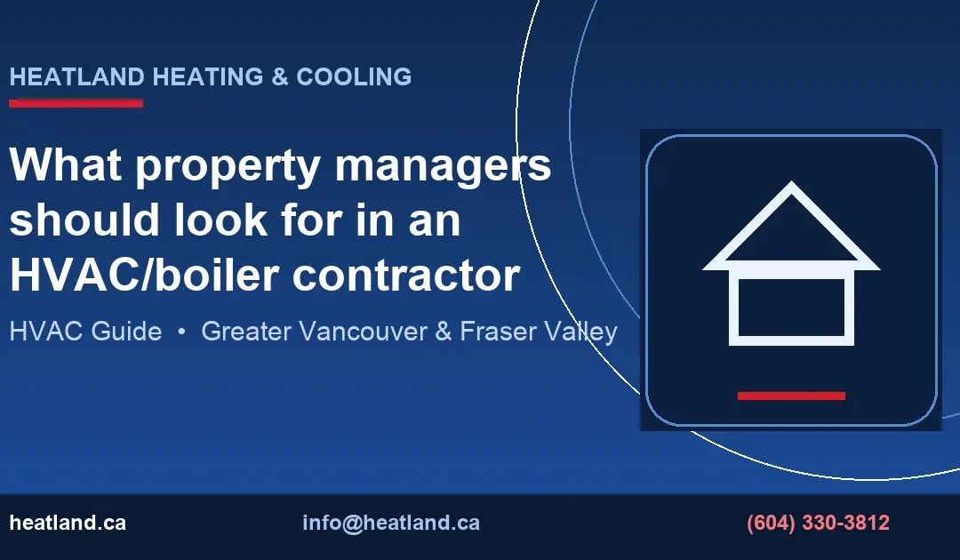 HVAC Contractor Checklist for Property Managers