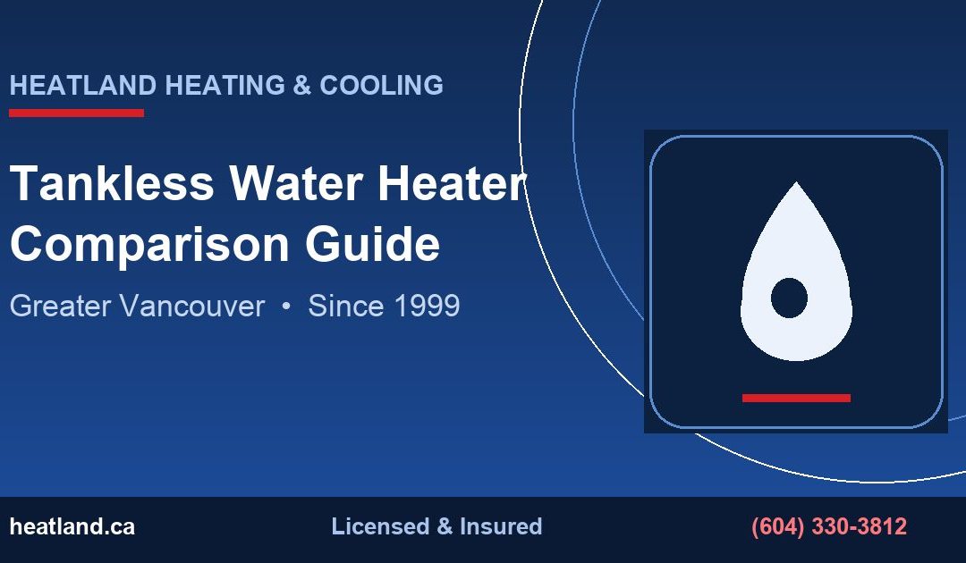Tankless Water Heater Comparison Guide in Greater Vancouver — HeatLand Heating & Cooling licensed HVAC technicians